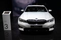 New 2019 BMW 330e hybrid review Royalty Free Stock Photo